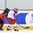 ZLIN, CZECH REPUBLIC - JANUARY 8: Russia's Oxana Bratisheva #17 and Canada's Avery Mitchell #14 battle for the puck during preliminary round action at the 2017 IIHF Ice Hockey U18 Women's World Championship. (Photo by Andrea Cardin/HHOF-IIHF Images)